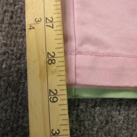 Mens Izod Chino Pants Mens 34x30 Pink Green Pastel Straight Leg Lot of 2 Summer - Picture 12 of 13